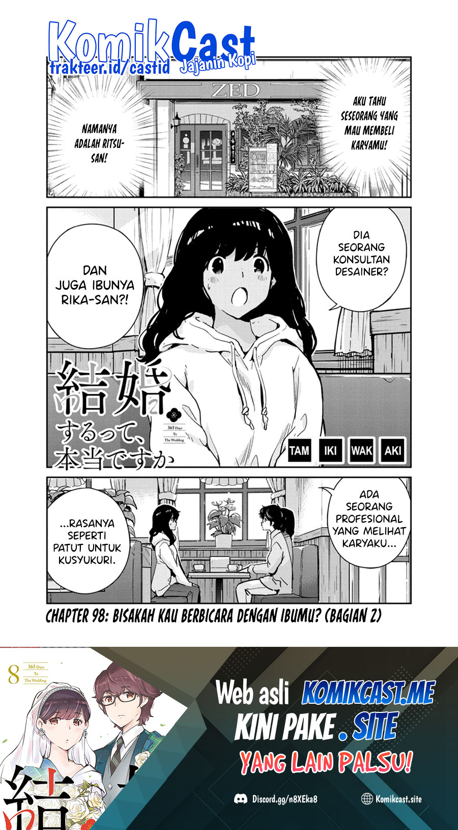 Kekkon Surutte, Hontou Desu ka? Chapter 98 Gambar 2